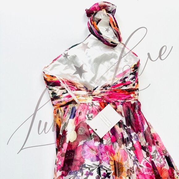 MAC DUGGAL x Anthropologie Asymmetrical Ruffled A-Line Halter Gown (size 6) NWT - Picture 9 of 12